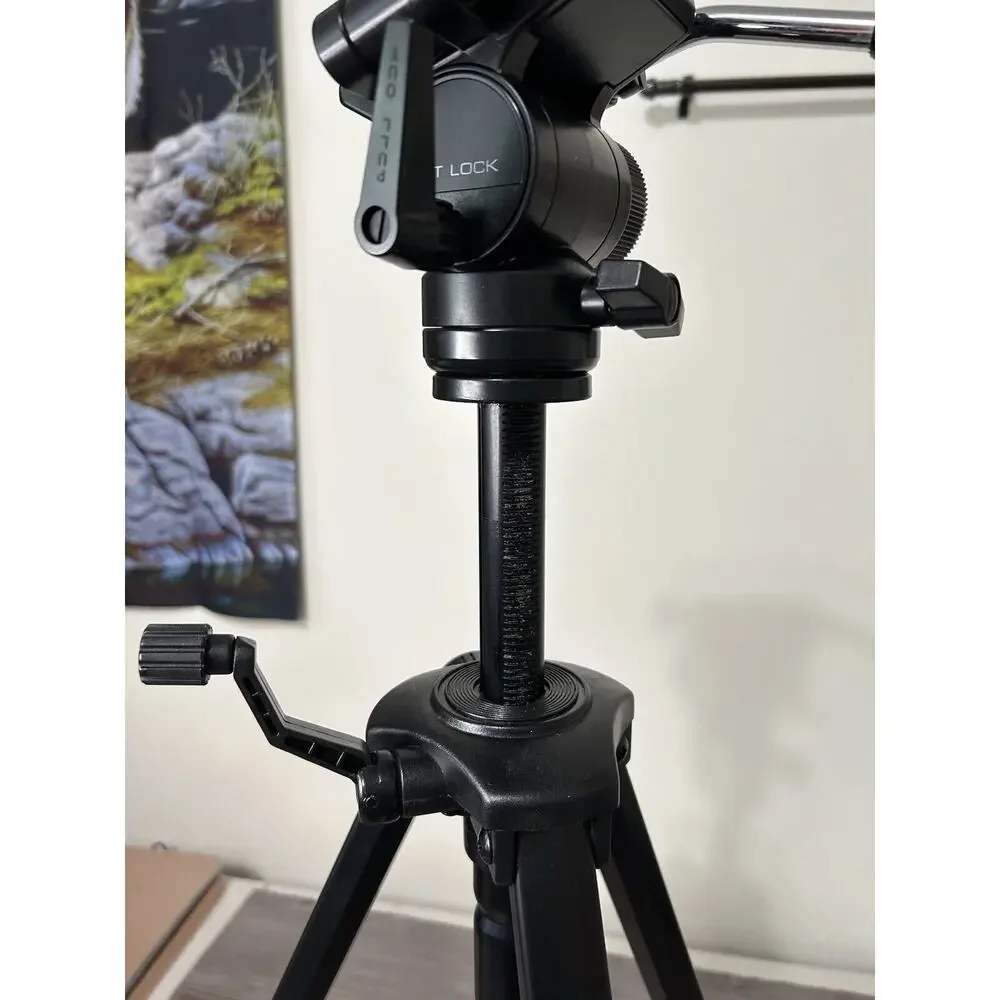 Archer Adjustable Camera Tripod. Adjust 25”-63”. With Carrying Case.
